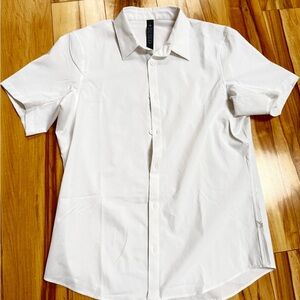 NWOT Lululemon Athletica White Casual Button Down Shirt